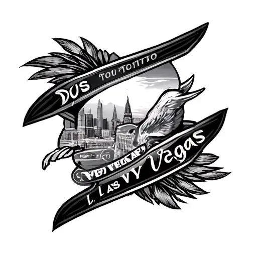 Las Vegas and Bosnia  tattoo design idea