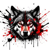 Wolf face tattoo design tattoo design idea