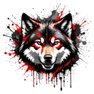 Wolf face tattoo design tattoo design idea