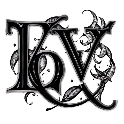 2003 Roman Numerals Design tattoo design idea