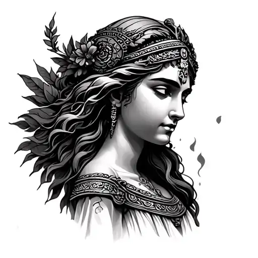 Hera Goddess tattoo design idea