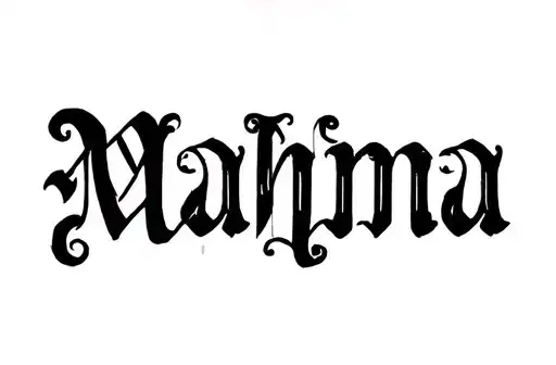 "Mahima" tattoo design idea