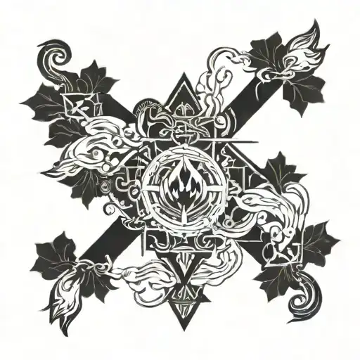 escape through vices tattoo design idea