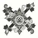 escape through vices tattoo design idea