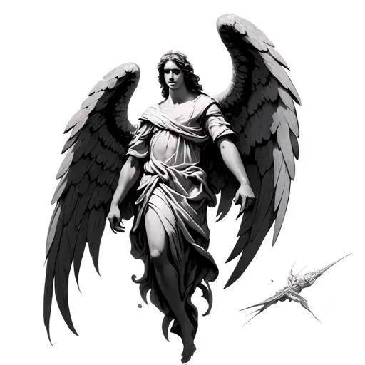 archangel Gabriel tattoo design idea