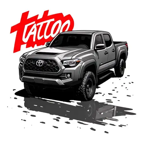 Toyota Tacoma tattoo design idea