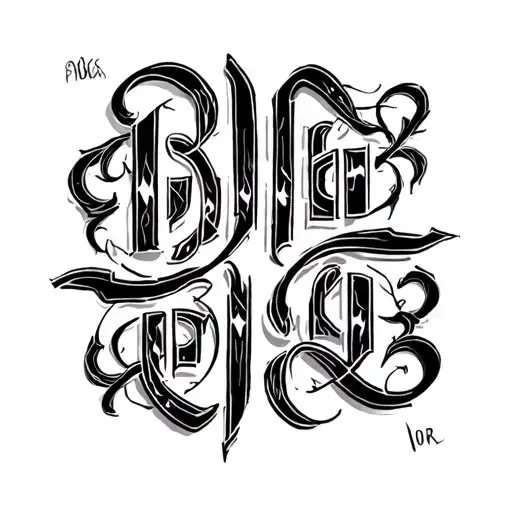 Two Word Ambigram Generator tattoo design idea