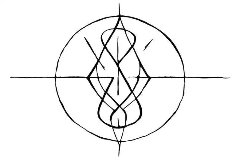 bind rune tattoo design idea
