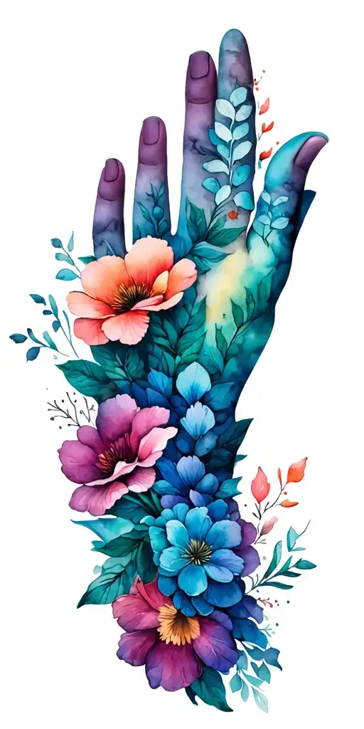 cuff tattoo wraps floral patterns tattoo design idea