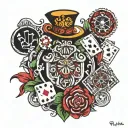 jj per poker tattoo design idea