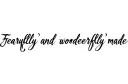 "Fearfully and wonderfully made" tattoo design idea