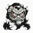 Daruma doll tattoo design idea