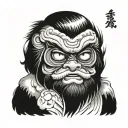 Daruma doll tattoo design idea