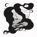  tattoo based on the line: sometimes i'm above the waves, sometimes i'm below them, but i'll never stop loving the sea   tattoo design idea