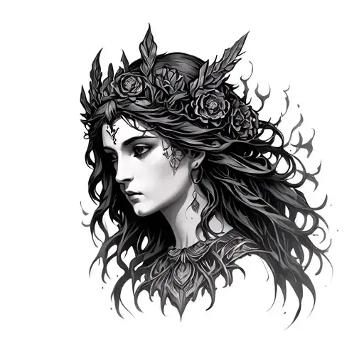Hecate Goddess tattoo design idea