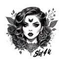 slut 4 u tattoo design idea