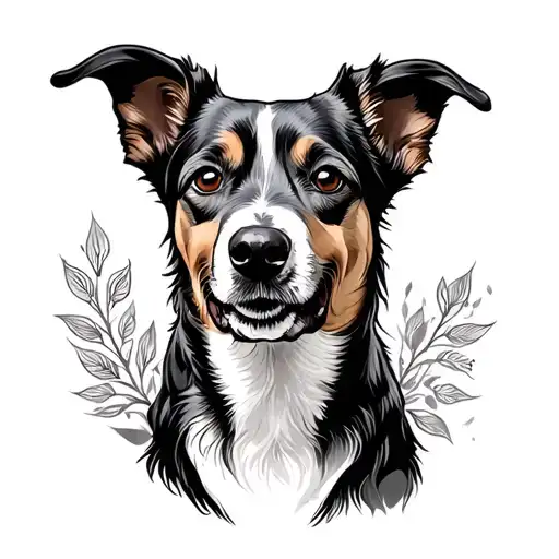 masculine dog memorial tattoo tattoo design idea