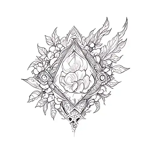 Ahornblatt tattoo design idea