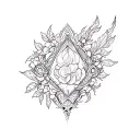 Ahornblatt tattoo design idea