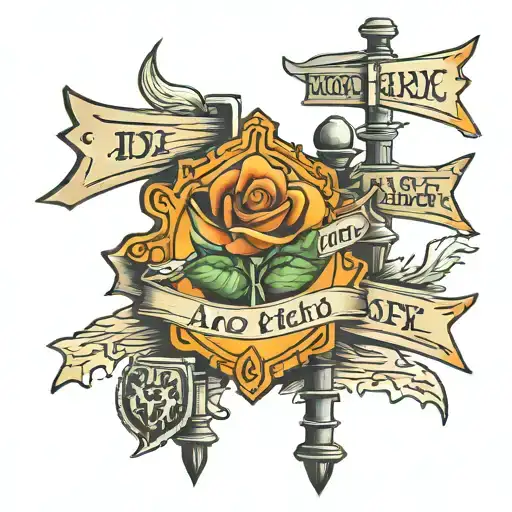 street sign tattoo tattoo design idea