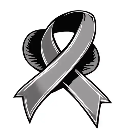 Colon Cancer Ribbon tattoo design idea