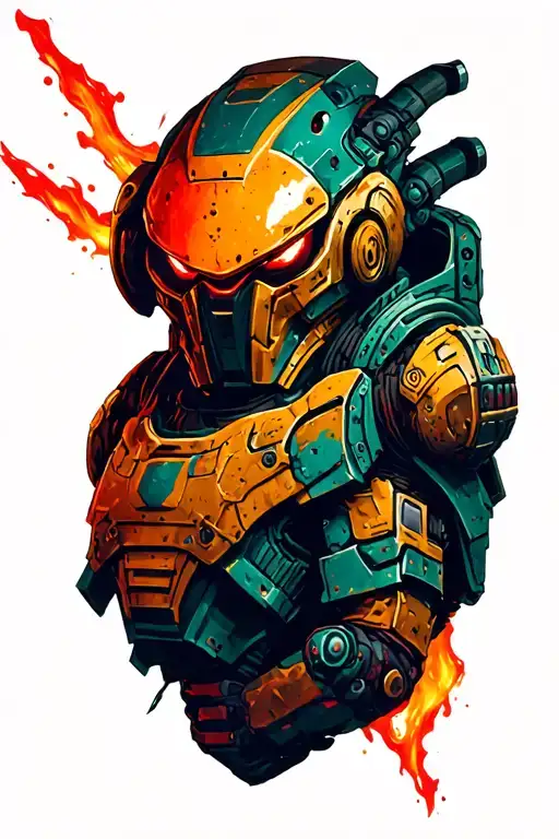 Doom Slayer tattoo design idea