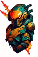 Doom Slayer tattoo design idea