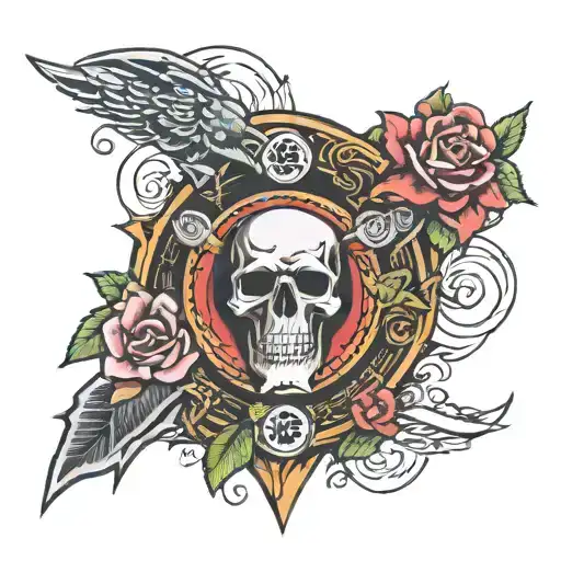 guns n roses tattoo design idea