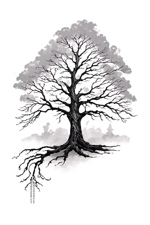 tree mens forearm modern interpretation strong resistant faith love legacy  tattoo design idea