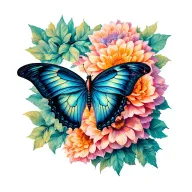 butterfly for death off niece called moo  tattoo design idea
