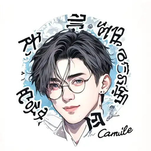 the name Camille in Korean Boyband BTS tattoo design idea