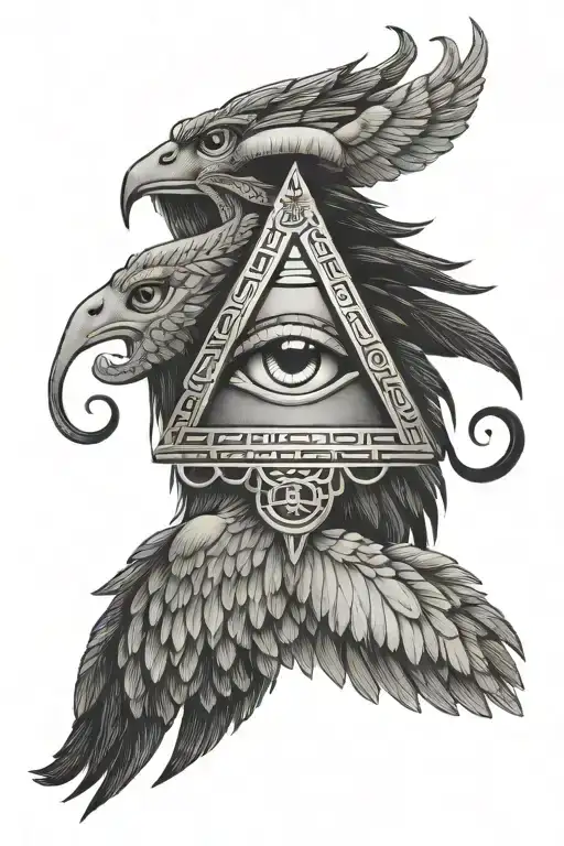 I want to expand on my Eye of Horus tattoo on my upper inner forearm. Above it, I’d like a god lifting or hugging someon tattoo design idea