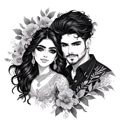 Alok & Veer ❤️ tattoo design idea