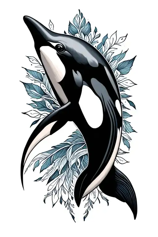 Nordic orca tattoo design featuring tattoo design idea