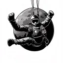 Skydiving tattoo design idea