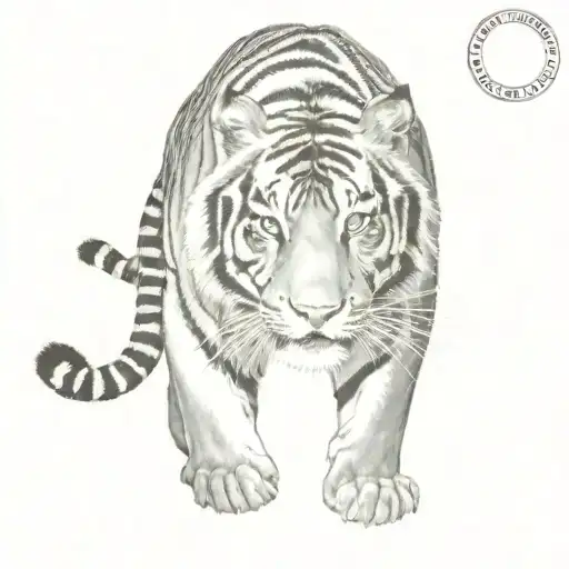 Bengal tiger tattoo design idea
