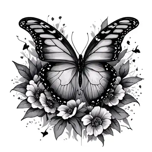quotes dancing through my storms with a butterfly  tattoo design idea