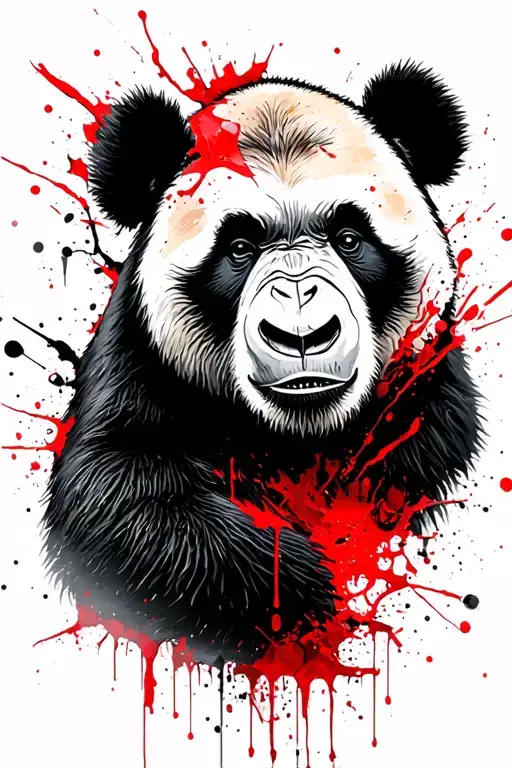 panda bear gorilla tattoo design idea