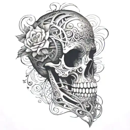 c wrld on the ribcage of a woman tattoo design idea