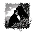 Galatians 6:9:"And let us not grow weary in doing good, for in due season we will reap, if we do not give up." wit water tattoo design idea