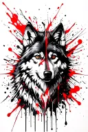 alpha wolf tattoo design idea