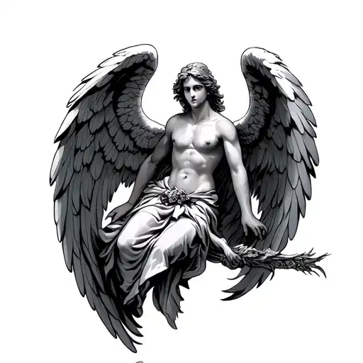 Angel Raphael tattoo design idea