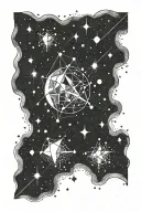 big dipper constellation tattoo design idea