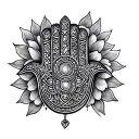 Hamsa tattoo design idea