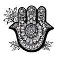 Hamsa tattoo design idea