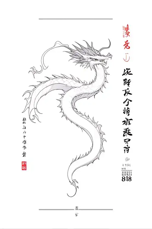 BTS Force Jundani Dragon 888 Yuri Hanamichi tattoo design idea