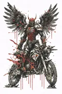 warhammer 40k sanguinius tattoo design idea