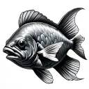 Flounder tattoo design idea