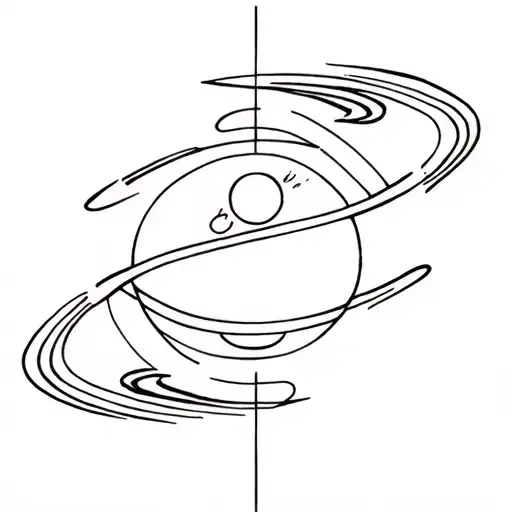 Saturn, Mars and Rahu tattoo design idea