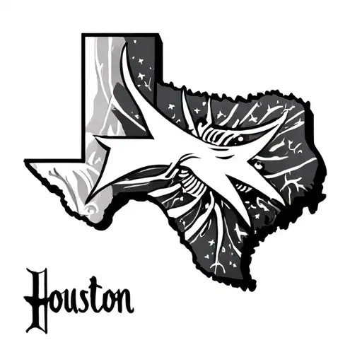 Houston Texas tattoo design idea